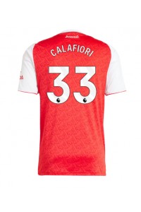Arsenal Riccardo Calafiori #33 Jalkapallovaatteet Kotipaita 2025-26 Lyhythihainen